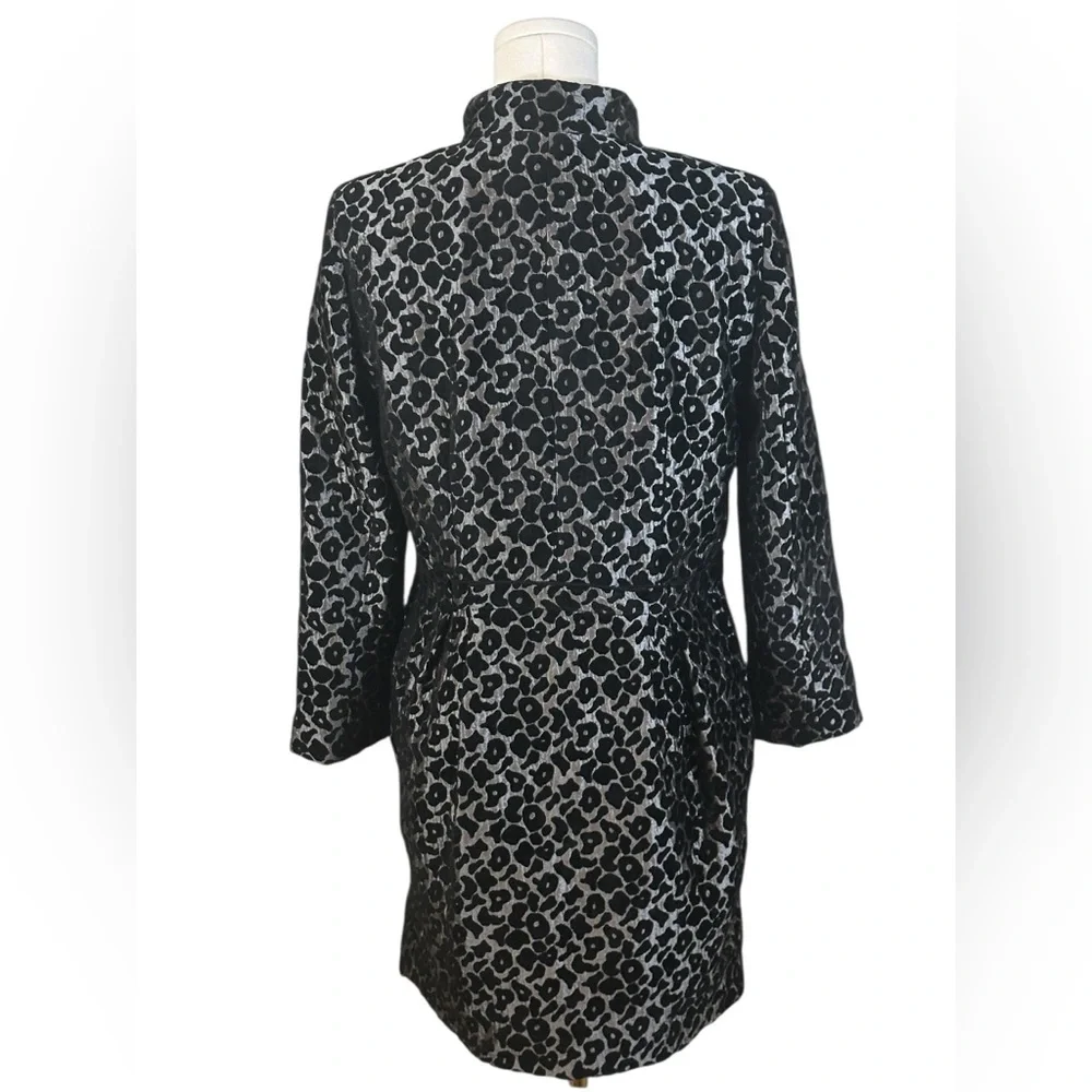 Rachel Roy Textured Velvet & Silk Blend Lightweight Coat Jacket Size 6 - Picture 4 of 15